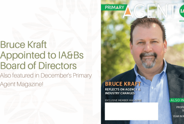 Blog - Bruce Kraft Appointed to IA&Bs Board of Directors